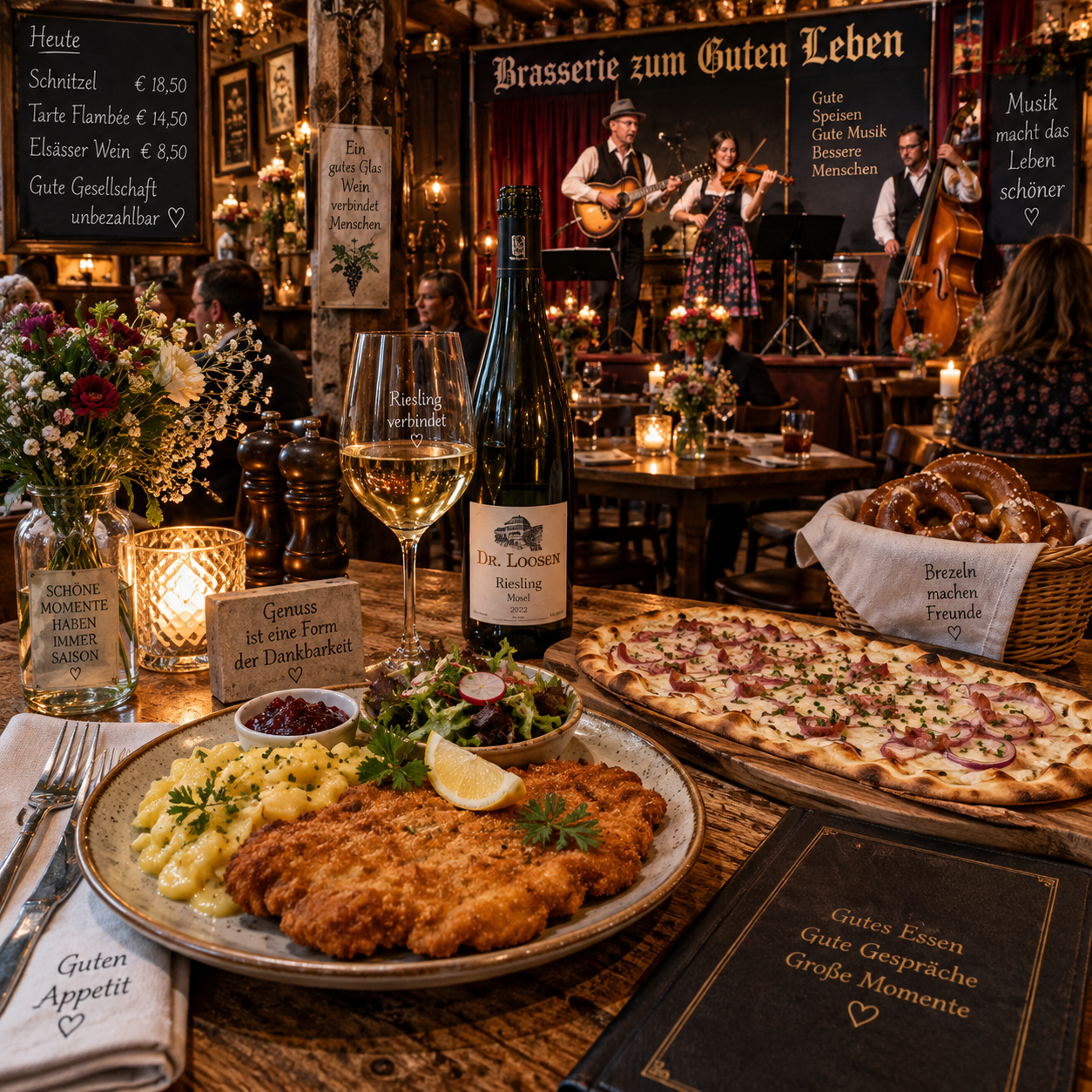 Typische Gerichte in deutschen Brasseries: Was kommt auf den Tisch?